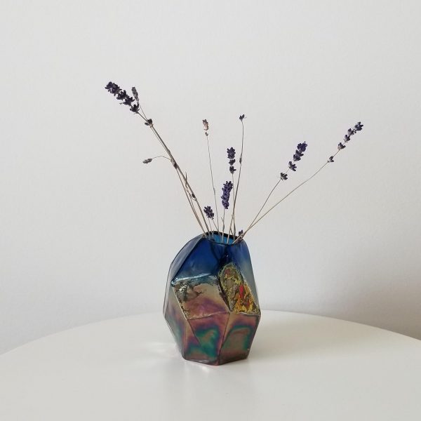 Glass Vase 'Mirabe' for fresh and dry flowers plant shop Toronto Mississauga Etobicoke Brampton Kipling Islington Burlington Hamilton Grimsby GTA Gifts