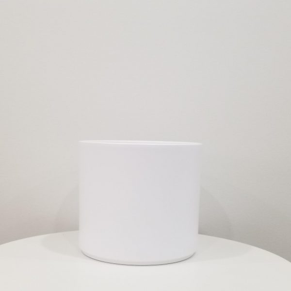 Pillar pot white ceramic for indoor office plants houseplants GTA Toronto Mississauga Etobicoke Brampton Oakville Markham Hamilton Milton etc