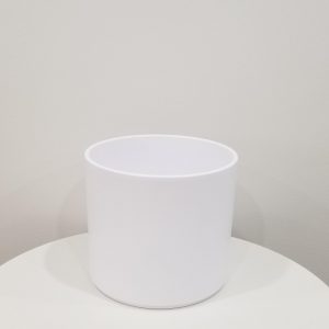 Pillar pot white ceramic for indoor office plants houseplants GTA Toronto Mississauga Etobicoke Brampton Oakville Markham Hamilton Milton etc